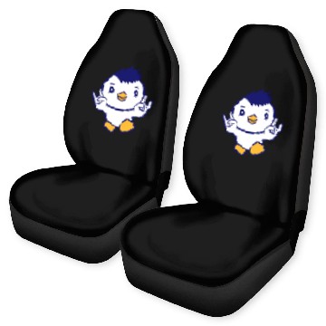 Discover Heavy Metal Duck Bird Chick Rock Horn Hand Gesture Car Seat Covers