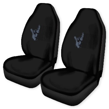 Discover Heavy Metal Fun Hard Rock Music Horns Hand Gesture Car Seat Covers