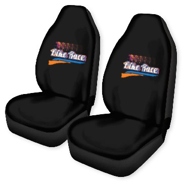 Discover Bike Race special colorful design. Car Seat Covers