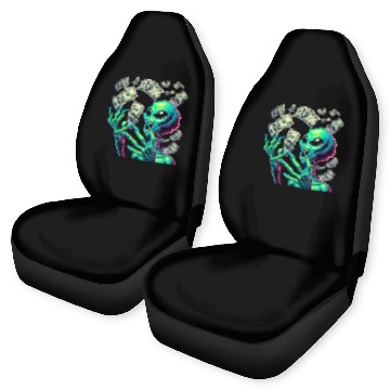 Discover Alien Money Splash Car Seat Covers