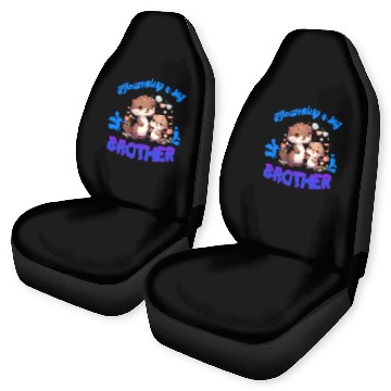 Discover Soon I'll Be A Big Brother, Sweet Otter Brother Car Seat Covers