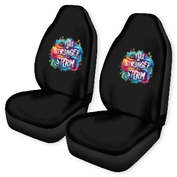 Discover Wellness Collection - Stronger Than the Storm Car Seat Covers