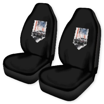 Discover Rev up your patriotism - Muscle car and usa flag Car Seat Covers