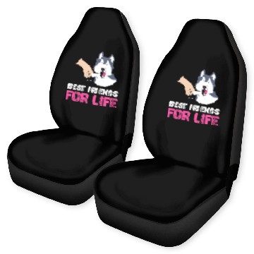 Discover Siberian Husky Dog Lover Best Friends For Life Car Seat Covers