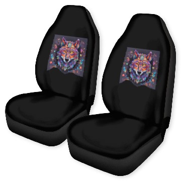 Discover Halloween Wolf Alebrije Car Seat Covers