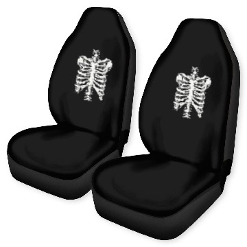 Discover skeleton rib cage spooky halloween Car Seat Covers