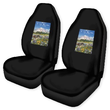 Discover Mount Rainier Paradise Meadows Car Seat Covers