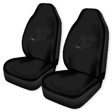 Discover Snowboard Snowboarder Snowboarding Winter Sports Car Seat Covers