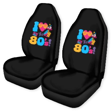 Discover I Heart The 80's Classic 80s Retro Vintage 1980 Car Seat Covers