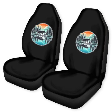 Discover wolf forest Reflection Scenic Wilderness lovers Car Seat Covers