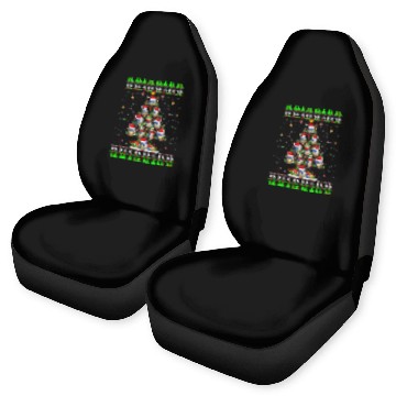 Discover Volleyball Christmas Tree Car Seat Covers