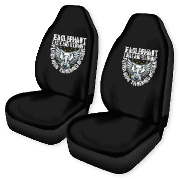 Discover FLYING HIGH THINKING BIGGER - EAGLE AND ELEPHANT Car Seat Covers