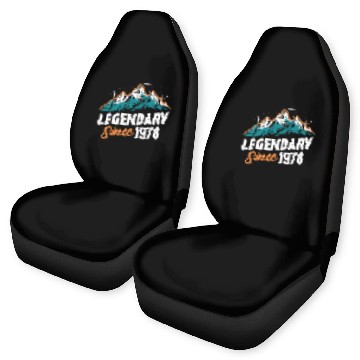 Discover Legendary Since 1978 Hiker Birthday Mountain Car Seat Covers