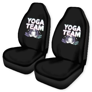 Discover Meditative Lifestyle Yoga Enthusiasts Icon Design Car Seat Covers