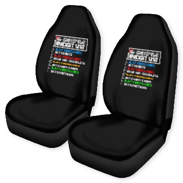 Discover Christmas Bucket List Video Games Xmas Gamer Car Seat Covers