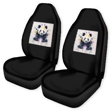Discover Cyberpunk Panda Car Seat Covers
