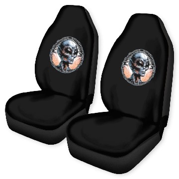 Discover Grey Alien Car Seat Covers
