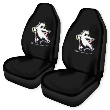 Discover Dancing polar bear in stencil style Car Seat Covers
