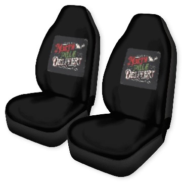 Discover North Pole Express Vintage Style Retro Christmas Car Seat Covers