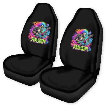 Discover Skeleton Guitar Player Bones Guitarist Musician Car Seat Covers