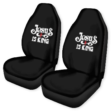 Discover Jesus Is King Love Jesus Christian Christmas Car Seat Covers