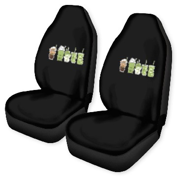 Discover Coffee Latte Green Cute Irish St Patrick's Day Car Seat Covers