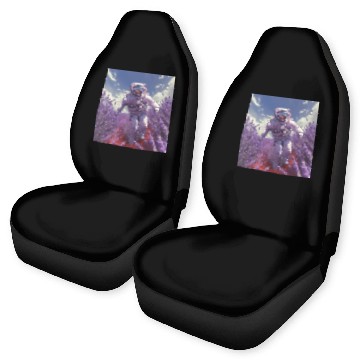 Discover post nuclear lavender farmer Car Seat Covers
