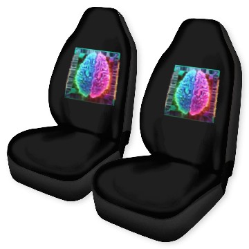 Discover AI Brain CPU Car Seat Covers