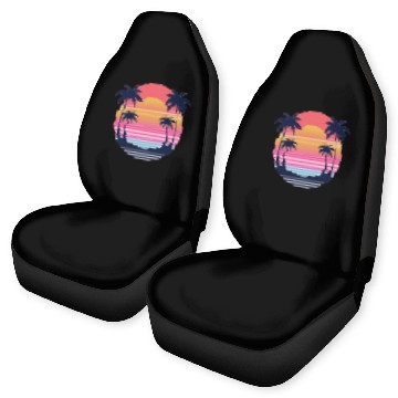 Discover Futuristic Sunset Car Seat Covers
