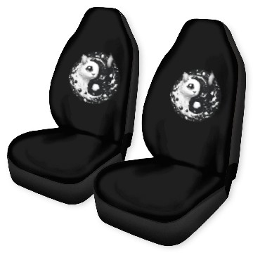 Discover Ying and Yang Cats Asian Meditation Gift Idea Car Seat Covers