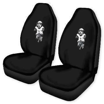 Discover Biker bear Car Seat Covers