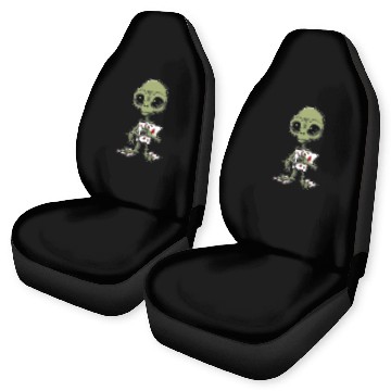Discover Alien Cards 1 Car Seat Covers