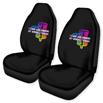 Discover Flying Disc Church Funny Disc Golf Humor Golfer Car Seat Covers