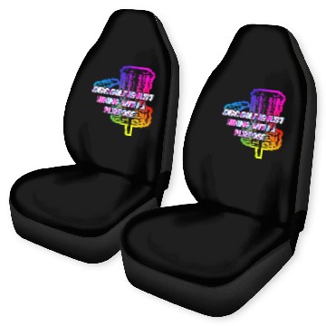 Discover Disc Golf Is Just Hiking Golfer Sayings Disc Golf Car Seat Covers