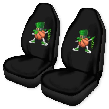 Discover Funny Dabbing Shamrock Basketball St Patrick's Day Car Seat Covers