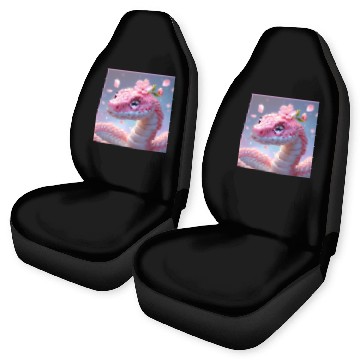 Discover pink snake love Car Seat Covers