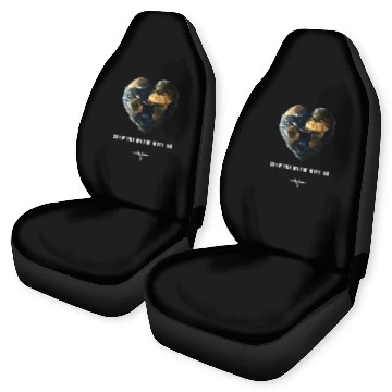 Discover Keep the Heart Beating Heart Earth Day Environment Car Seat Covers
