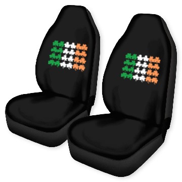 Discover Ireland Shamrock Flag Car Seat Covers
