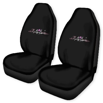 Discover Lesbian Heartbeat Love Pulse Queer Violet Flower Car Seat Covers