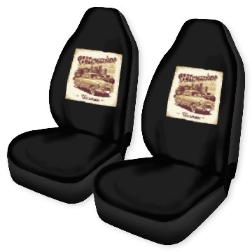 Discover Milwaukee Souvenir and Travel Gift Idea Car Seat Covers