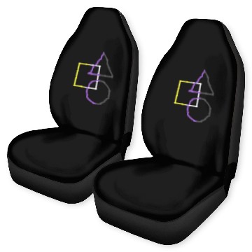 Discover Nonbinary Pride Shapes Triangle Circle Square Car Seat Covers