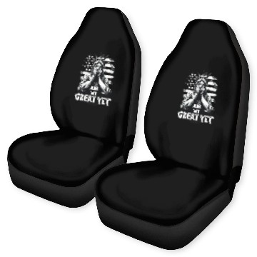 Discover Are We Great Yet Statue of Liberty Trump America Car Seat Covers