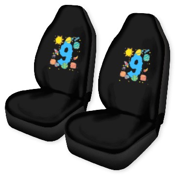 Discover Space Adventure Number Nine Fun Car Seat Covers