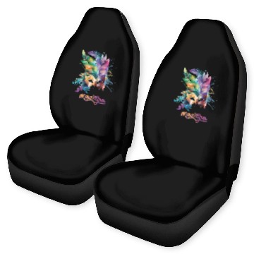 Discover Colorful Mardi Gras Mask Feather Party Design Car Seat Covers