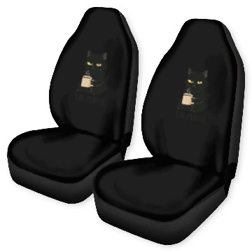 Discover Grumpy Black Cat Coffee Lover – "EW, PEOPLE" Car Seat Covers