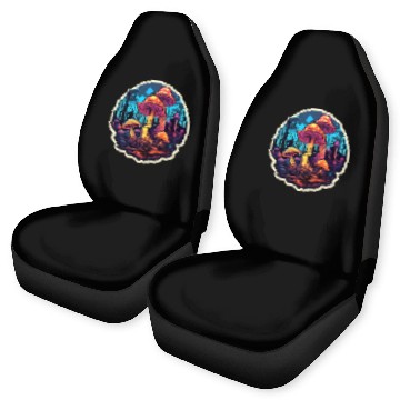 Discover Psychedelic Mushroom Forest Car Seat Covers