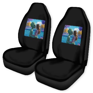 Discover Alien Love Affair Car Seat Covers