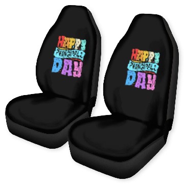 Discover School Principal Principals Day Car Seat Covers