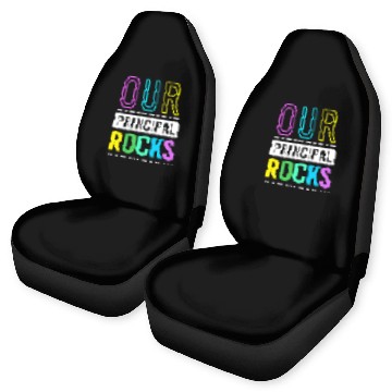 Discover School Principal Bak To School Car Seat Covers