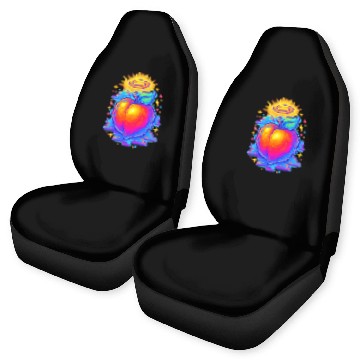 Discover Neon peach divine Car Seat Covers